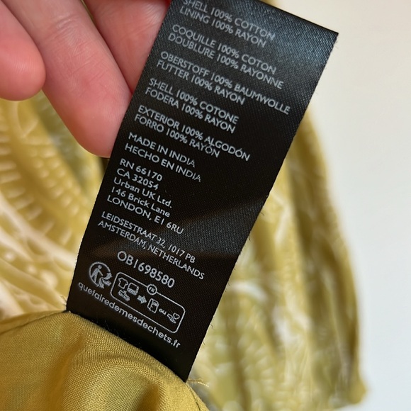 Anthropologie Long-Sleeve V-Neck Dress Multicolor Size M - Picture 13 of 13